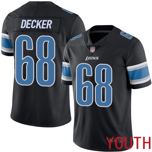 Detroit Lions Limited Black Youth Taylor Decker Jersey NFL Football 68 Rush Vapor Untouchable